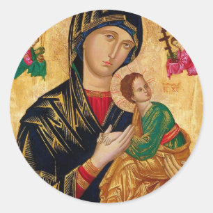 Our Lady of Perpetual Help Classic Round Sticker