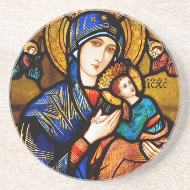 our lady of perpetual help coaster (Front)