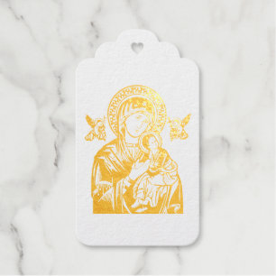 Our Lady of Perpetual Help Foil Gift Tags