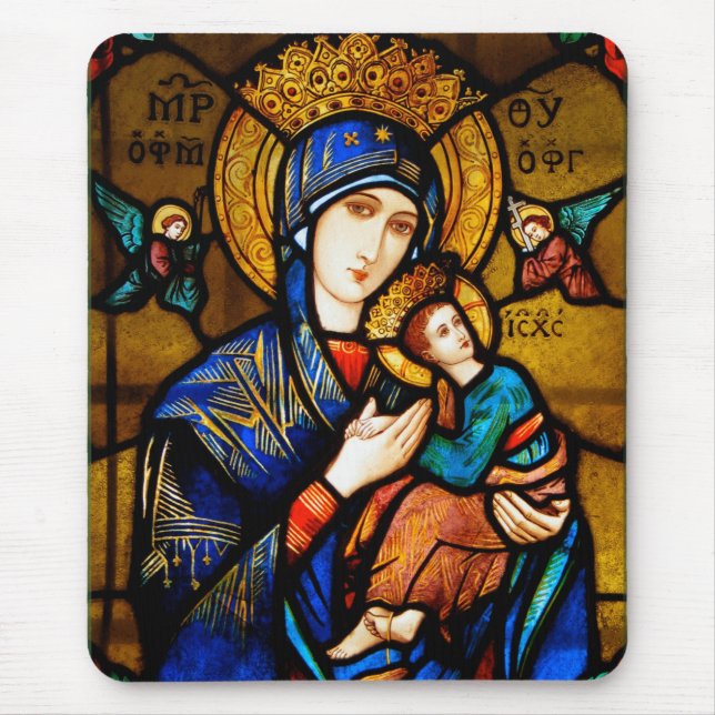 our lady of perpetual help mouse pad (Front)