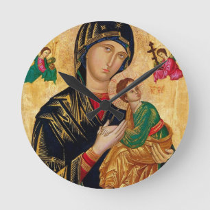 Our Lady of Perpetual Help Round Clock