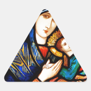our lady of perpetual help triangle sticker