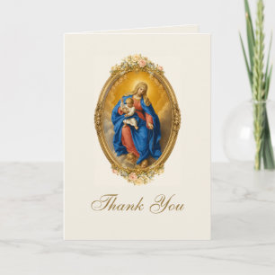 Our Lady of Pompei Wedding  Thank You Card