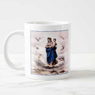Our Lady of Prompt Succor BW Large Coffee Mug