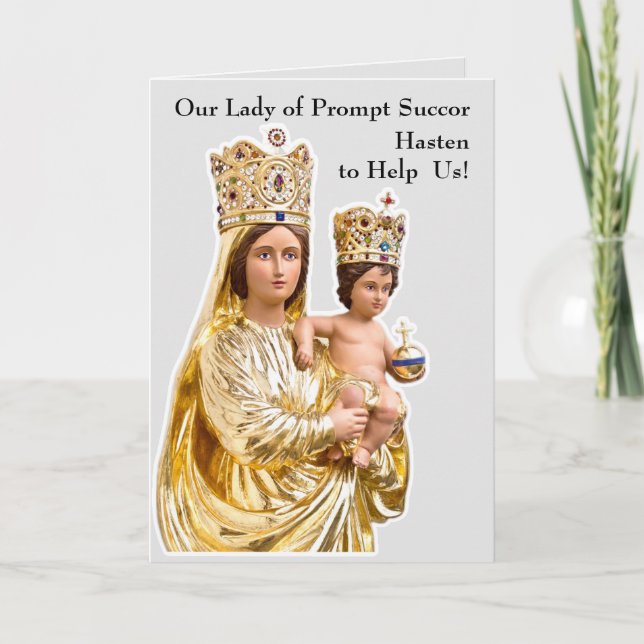 Our Lady of Prompt Succor Card (Front)