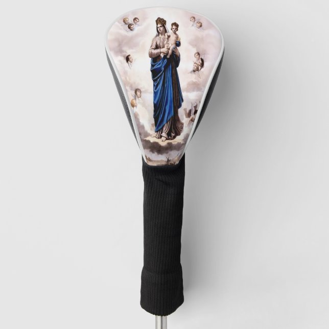Our Lady of Prompt Succour BW Golf Head Cover (Front)