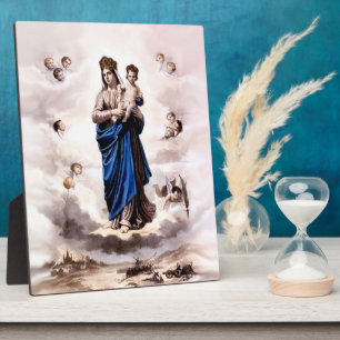 Our Lady of Prompt Succour BW Plaque