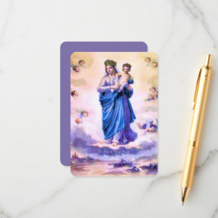 Our Lady of Prompt Succour with Prayer Enclosure Card