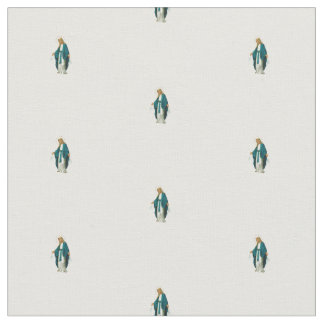 Our Lady of Rosary pattern fabric