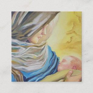 Our Lady of Silence holding baby Jesus Enclosure Card