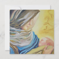 Our Lady of Silence holding baby Jesus