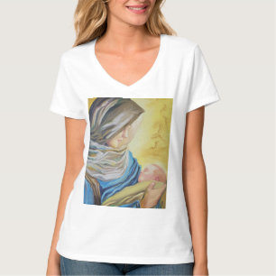 Our Lady of Silence holding baby Jesus T-Shirt