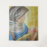 Our Lady of Silence holding baby Jesus