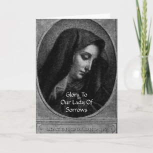 Our Lady of Sorrows Card