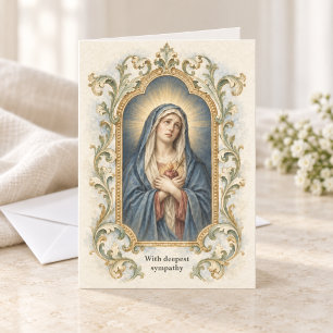 Our Lady of Sorrows Catholic Sympathy Card