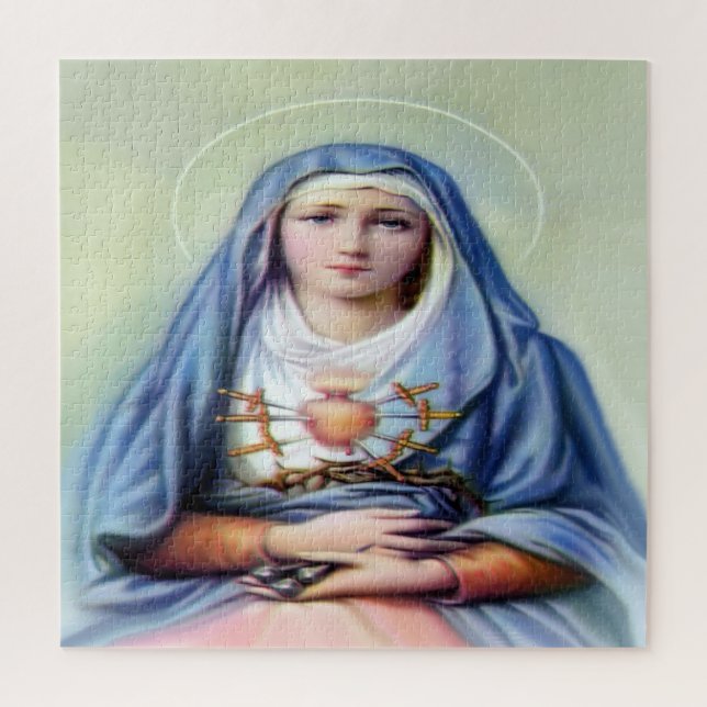 Our Lady of Sorrows Jigsaw Puzzle (Vertical)