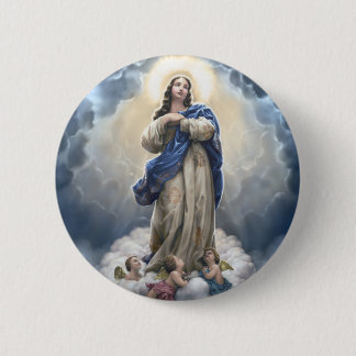 Our Lady of the Assumption 6 Cm Round Badge