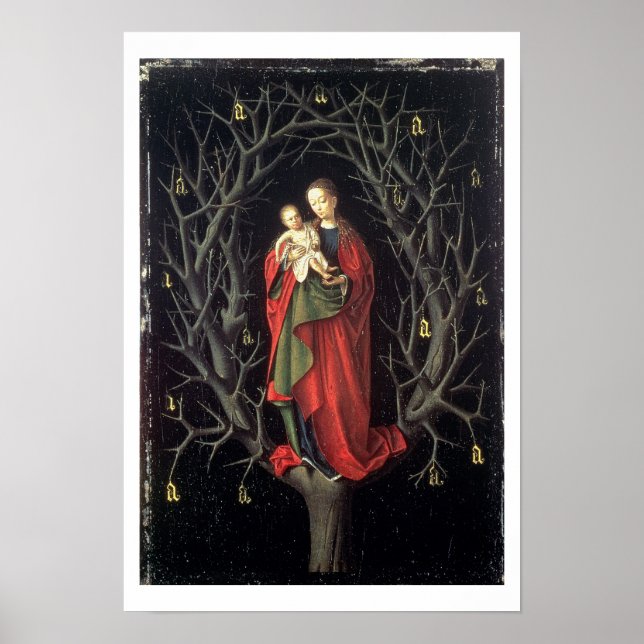 Our Lady of the Dry Tree c.1450 (oil on panel) Poster (Front)