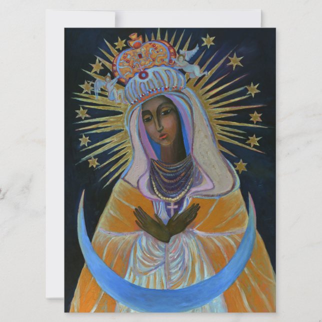 Our Lady of the Gate of Dawn Our Lady Virgin Mary Card (Front)