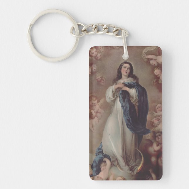 Our Lady of the Immaculate Conception Art Key Ring (Front)