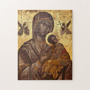 Our Lady of the Passion Orthodox Christian Icon Jigsaw Puzzle