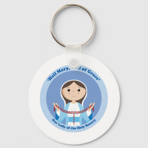 Our Lady of the Rosary Key Ring