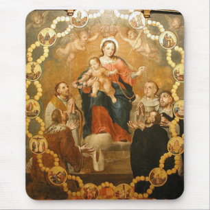 OUR LADY OF THE ROSARY MOUSE PAD