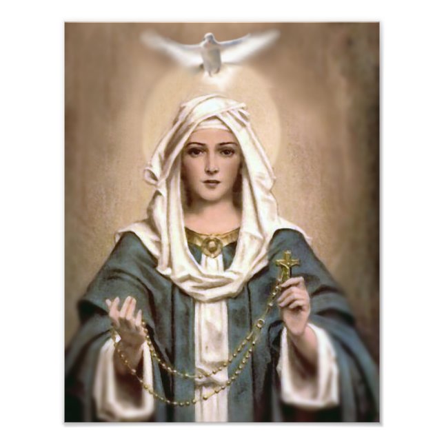 OUR LADY OF THE ROSARY PHOTO PRINT (Front)