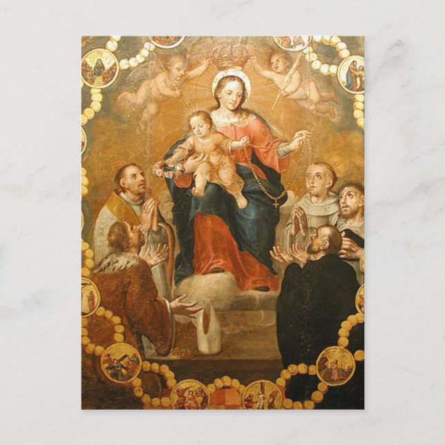 OUR LADY OF THE ROSARY POSTCARD (Front)