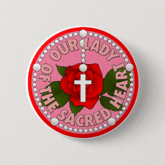 Our Lady of the Sacred Heart 6 Cm Round Badge