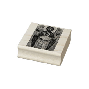 Our Lady of the Sign Rubber Stamp