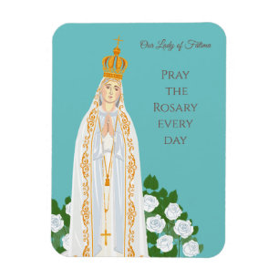our lady postcard magnet