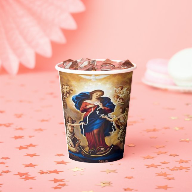 Our Lady Undoer of Knots Paper Cups (Insitu)