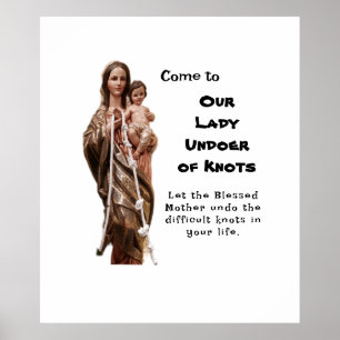 Our Lady Undoer of Knots Poster