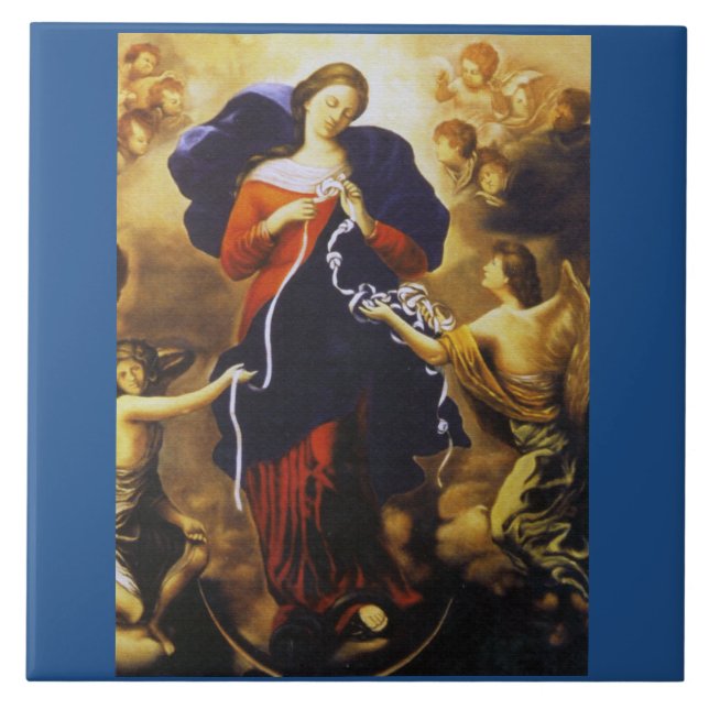 OUR LADY UNDOER OF KNOTS TILE (Front)