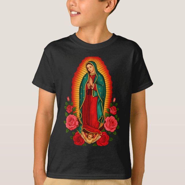 Our Lady Virgen De Guadalupe Saint Virgin Mary - C T-Shirt (Front)