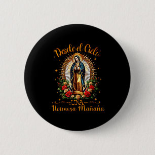 Our Lady Virgen De Guadalupe Saint Virgin Mary Nk  6 Cm Round Badge