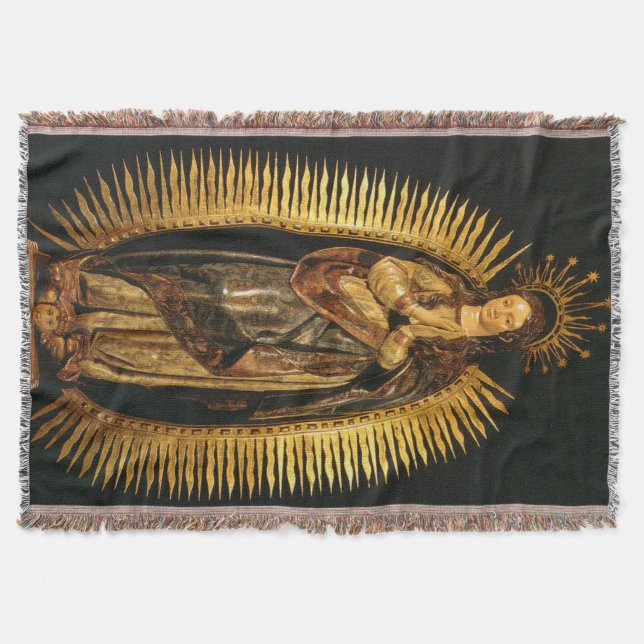 Our Lady Virgin Mary 17th Century Art Blanket (Front)