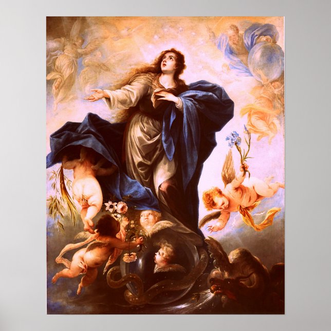 Our Lady Virgin Mary Immaculate Heart 2 Poster (Front)