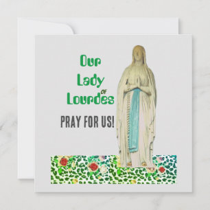 Our Lafy of LourdesFolded Greeting Card