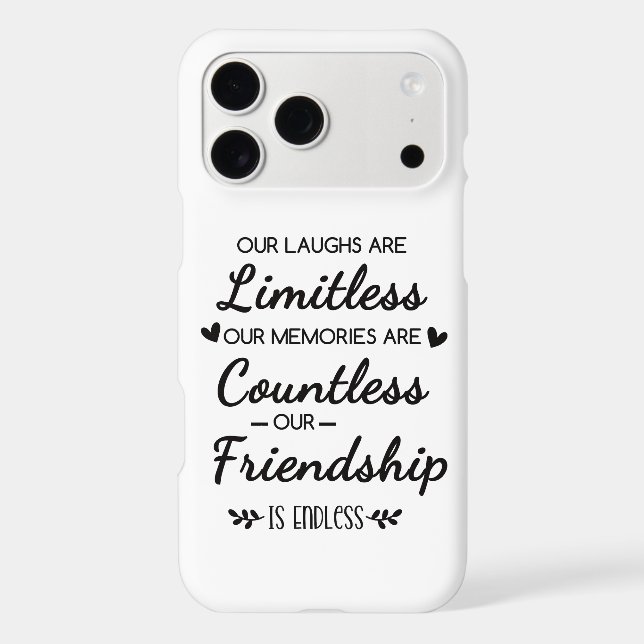 Our Laughs Are Limitless Friendship Quote (Back)