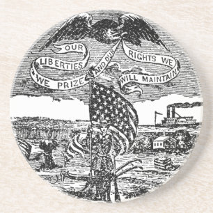 Our Liberties We Prize, Rights We Maintain Coaster
