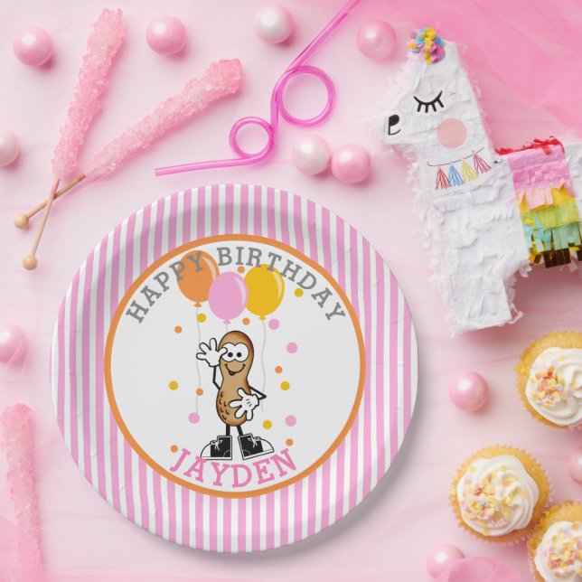 Our Lil Peanut Birthday Party Paper Plate (Party)