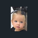 Our Li'l Princess Photo Canvas Wall Art<br><div class="desc">Large Photo Canvas Wall Art.  Our li'l Princess.  Child photo.  Girl.</div>