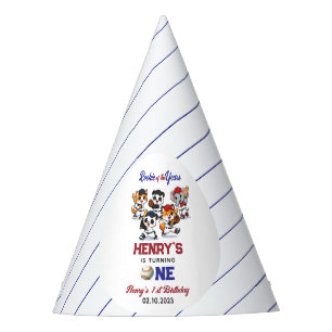 Our Little Animals Baseball 1st Birthday Party Hat