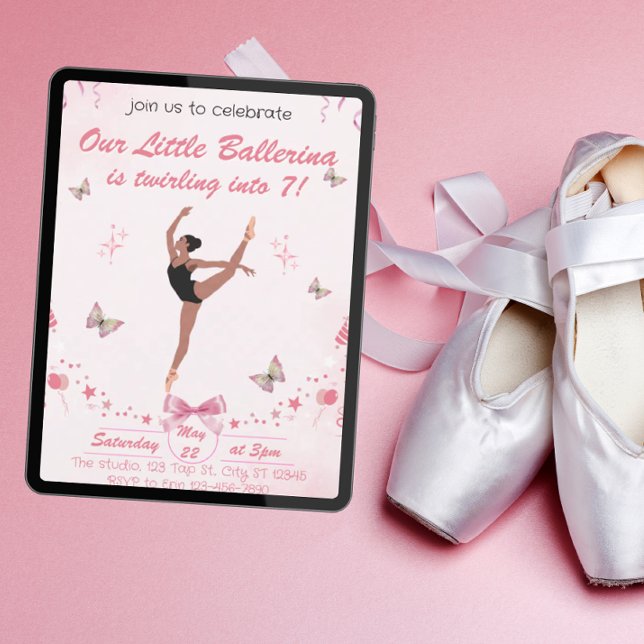 Our Little Ballerina Birthday Invitation (Creator Uploaded)
