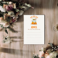 Our Little Boo Baby Shower Advice Game
