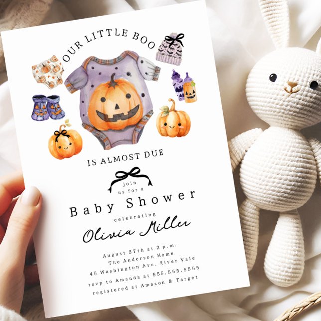 Our Little Boo Baby Shower  Invitation (Creator Uploaded)
