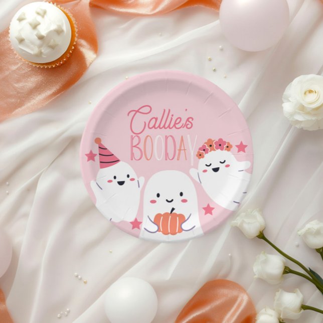 Our Little Boo Birthday Decorations Paper Plate (Creator Uploaded)
