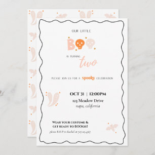 Our Little Boo Birthday Invitation